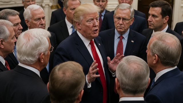 Trump's Contentious Gathering with Senate Republicans Sparks Speculation